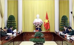 Chủ tịch nước Võ Văn Thưởng chủ trì phiên họp thứ tư Hội đồng Quốc phòng và An ninh